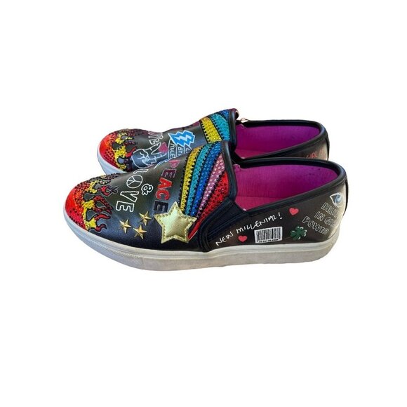 Steve Madden JPOWRFUL Embelished Slip On Sneaker Girl’s Size 2 - Picture 4 of 6